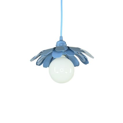 Bohemia-Design - Pendelleuchte mit Kabel 1xE27/60W/230V blau