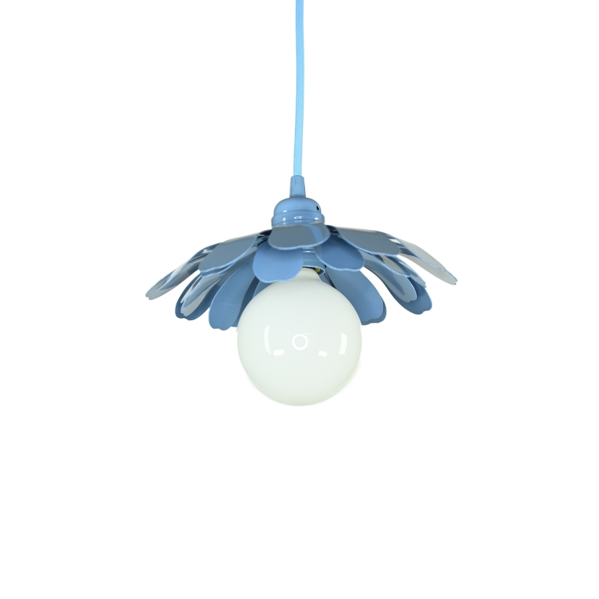 Bohemia-Design - Pendelleuchte mit Kabel 1xE27/60W/230V blau