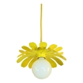 Bohemia-Design - Pendelleuchte mit Kabel 1xE27/60W/230V gelb