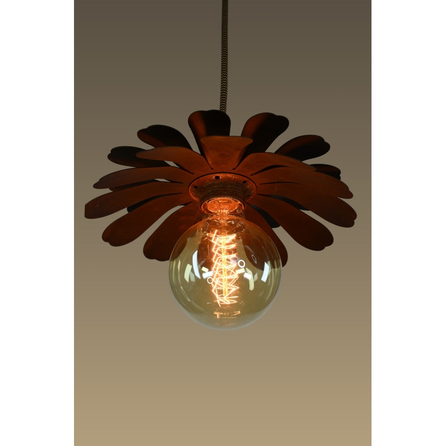Bohemia-Design - Pendelleuchte mit Seilaufhängung 1xE27/60W/230V bronzefarben