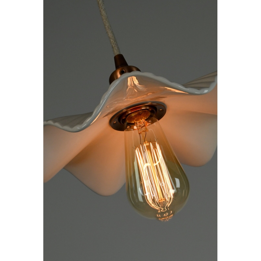 Bohemia-Design - Porzellan-Hängeleuchte an Kabel 1xE27/60W/230V