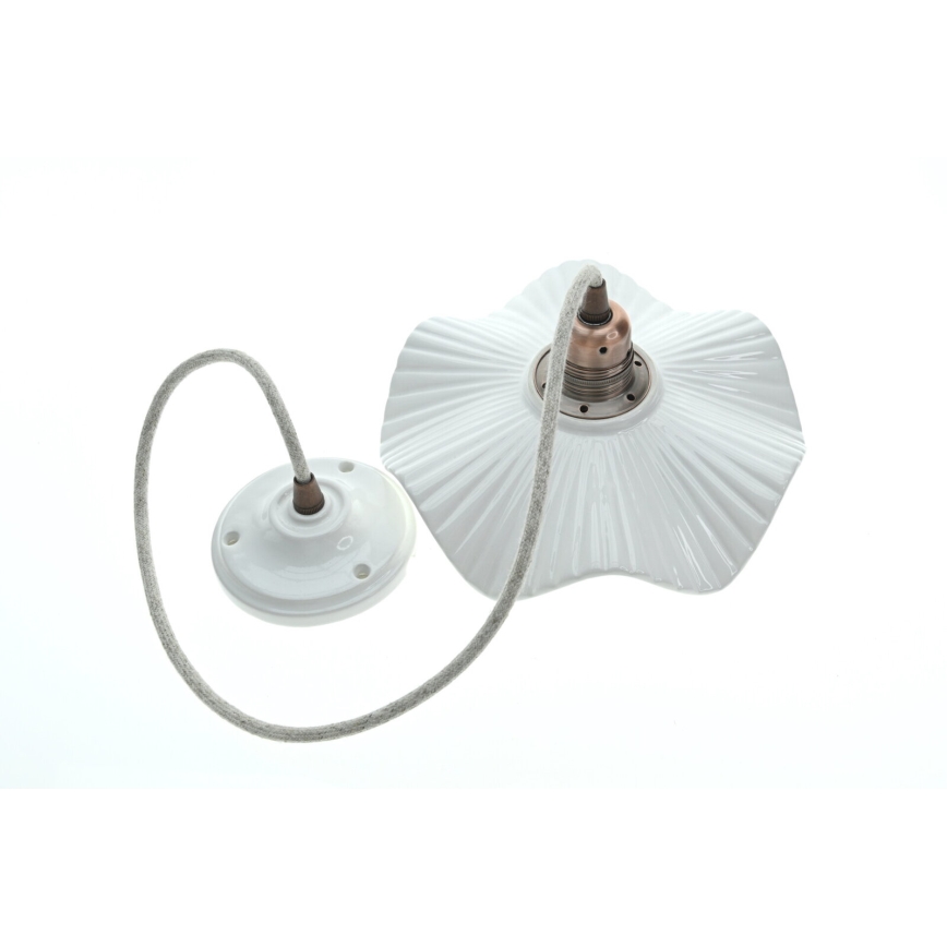 Bohemia-Design - Porzellan-Hängeleuchte an Kabel 1xE27/60W/230V