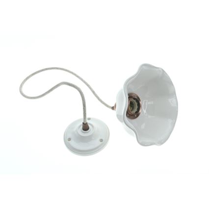 Bohemia-Design - Porzellan-Hängeleuchte an Kabel 1xE27/60W/230V