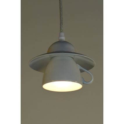 Bohemia-Design - Porzellan-Pendelleuchte an Kabel 1xE27/60W/230V