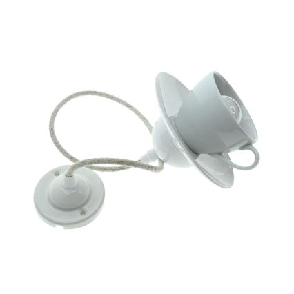 Bohemia-Design - Porzellan-Pendelleuchte an Kabel 1xE27/60W/230V