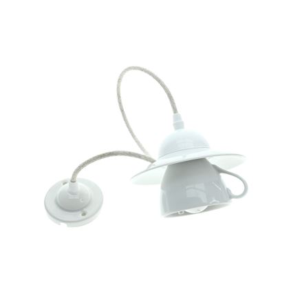 Bohemia-Design - Porzellan-Pendelleuchte an Kabel 1xE27/60W/230V