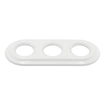 Bohemia-Design - Porzellan-Retro-Rahmen, dreifach, weiß