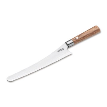 Böker - Damast-Brotmesser DAMAST OLIVE 23,5 cm Olivenholz