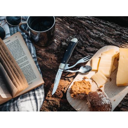 Böker - Taschenmesser mit Besteck Magnum Bon Appetite 18,7 cm Pakka