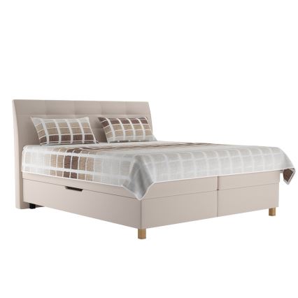 Boxspringbett mit Matratze BEA 160x200 cm beige