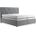 Boxspringbett mit Matratze und Topper ELEN 180x200 cm grau