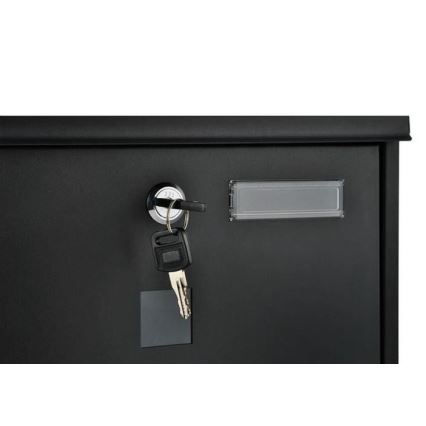 Briefkasten 34x30,7 cm schwarz