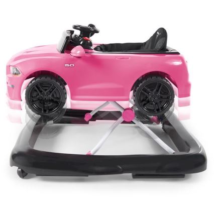 Bright Starts - 3‑in‑1 Baby-Lauflernhilfe FORD MUSTANG, Rosa