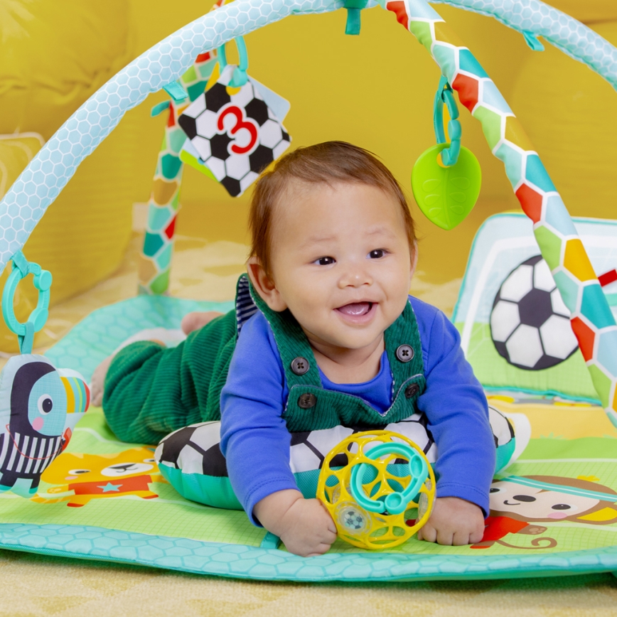 Bright Starts - Baby-Spieldecke OBALL GRIP & KICK 3xAA