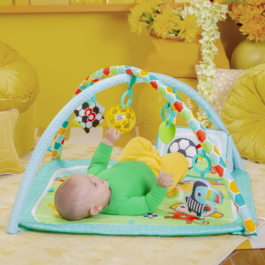 Bright Starts - Baby-Spieldecke OBALL GRIP & KICK 3xAA