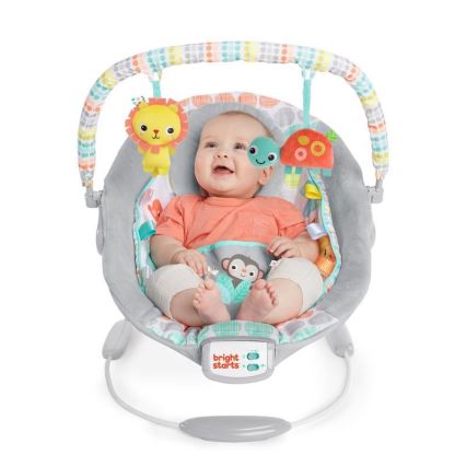 Bright Starts - Baby-Vibrationsliege mit Melodie WHIMSICAL WILD 3xLR14