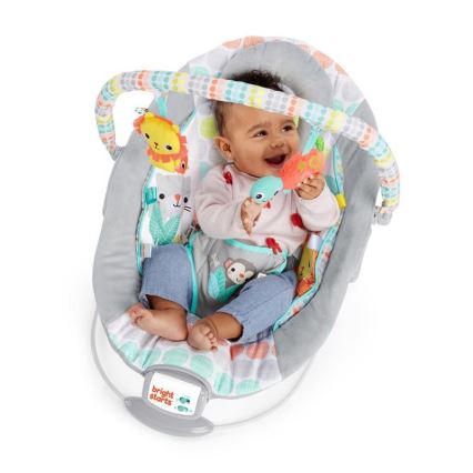 Bright Starts - Baby-Vibrationsliege mit Melodie WHIMSICAL WILD 3xLR14