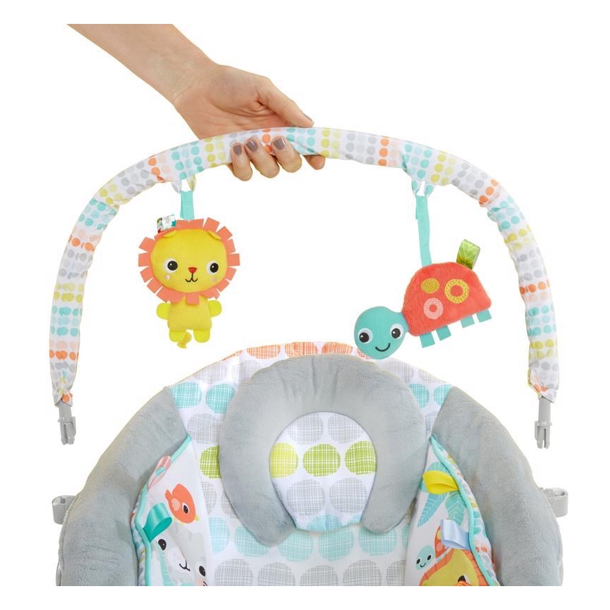 Bright Starts - Baby-Vibrationsliege mit Melodie WHIMSICAL WILD 3xLR14