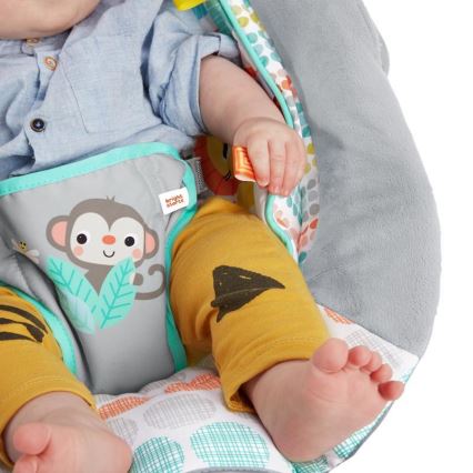 Bright Starts - Baby-Vibrationsliege mit Melodie WHIMSICAL WILD 3xLR14