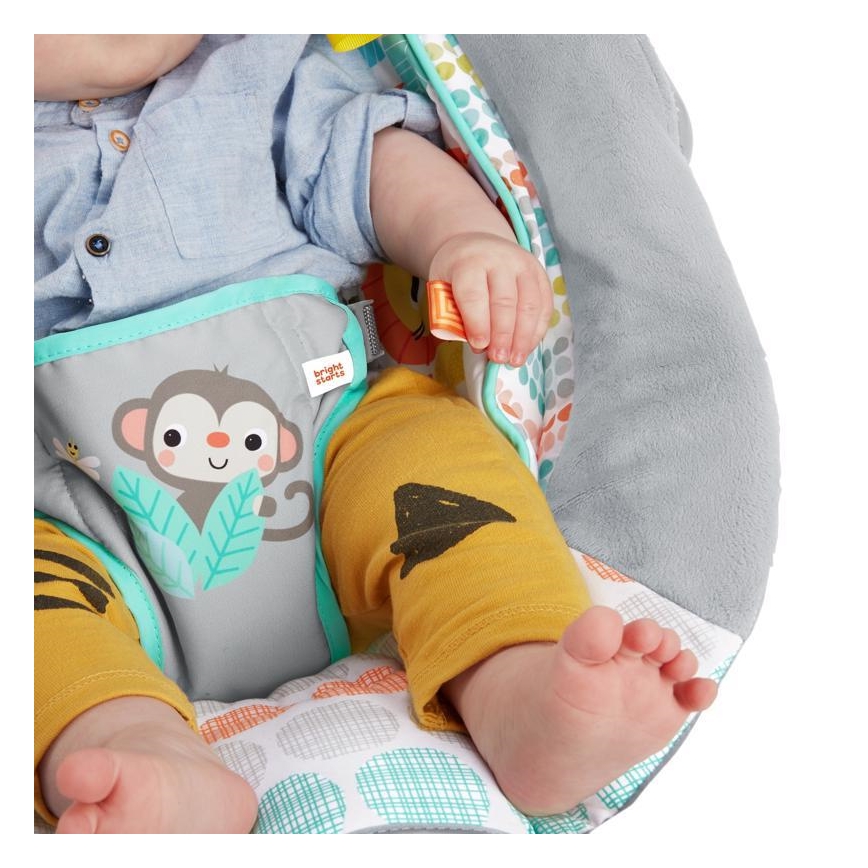 Bright Starts - Baby-Vibrationsliege mit Melodie WHIMSICAL WILD 3xLR14