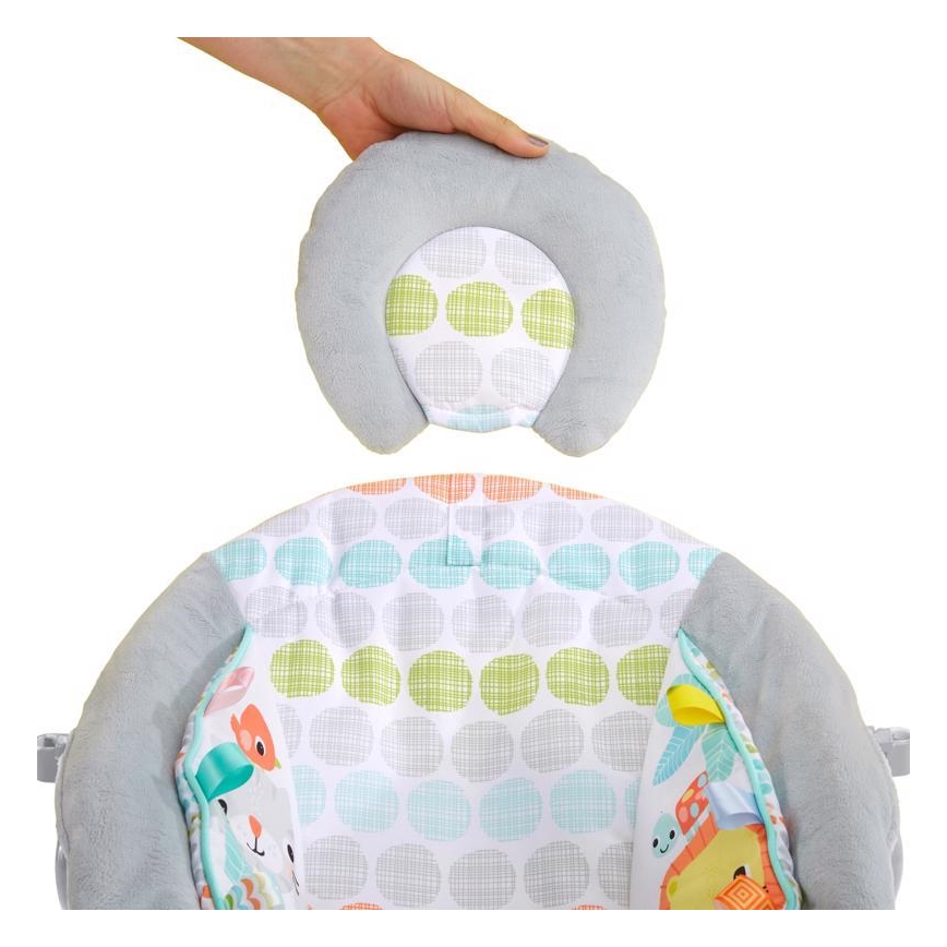 Bright Starts - Baby-Vibrationsliege mit Melodie WHIMSICAL WILD 3xLR14