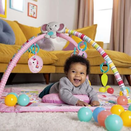 Bright Starts - Babydecke zum Spielen 5in1 YOUR WAY BALL PLAY rosa