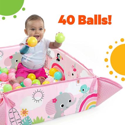 Bright Starts - Babydecke zum Spielen 5in1 YOUR WAY BALL PLAY rosa