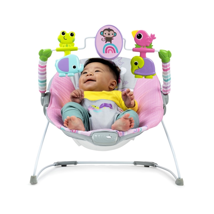Bright Starts - Babywippe mit Vibration PINK PARADISE 1xLR14