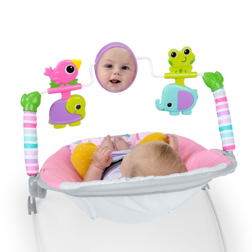 Bright Starts - Babywippe mit Vibration PINK PARADISE 1xLR14