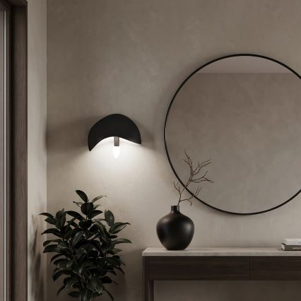 BRILAGI - 2er-Set Wandleuchte WABI SABI, 1x E14/40W/230V, schwarz
