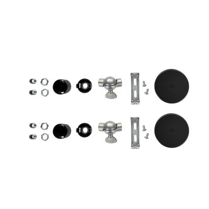 BRILAGI - 2er-Set Wandleuchte WABI SABI, 1x E14/40W/230V, schwarz