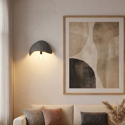 Brilagi - 2er-Set Wandleuchte WABI SABI 1xE14/40W/230V grau