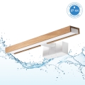 Brilagi - 3-in-1 LED-Badspiegelleuchte WOODY MIRROR LED/8W/230V 40 cm IP44 weiß/Eiche