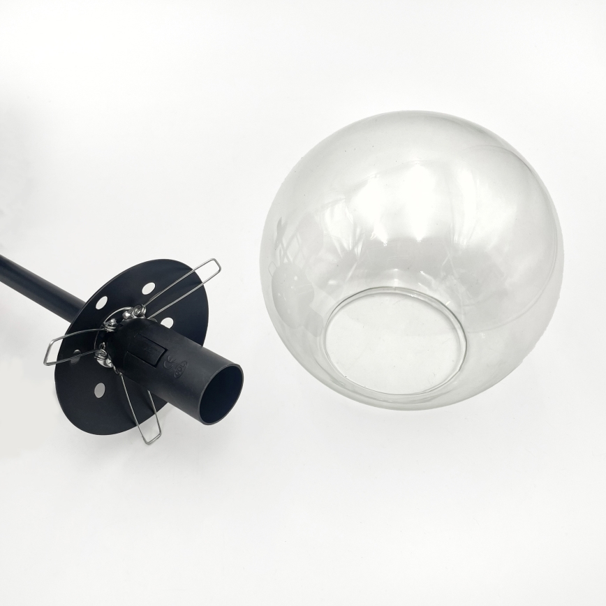 Brilagi - Anbau-Deckenleuchte MALIVA 4xE14/15W/230V schwarz/klar