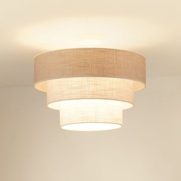 Brilagi - Anbauleuchte ALASKA LUNETA 1xE27/15W/230V d 45 cm grau/cremefarben