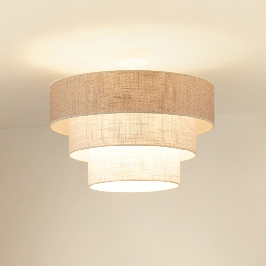 Brilagi - Anbauleuchte ALASKA LUNETA 1xE27/15W/230V d 45 cm grau/cremefarben