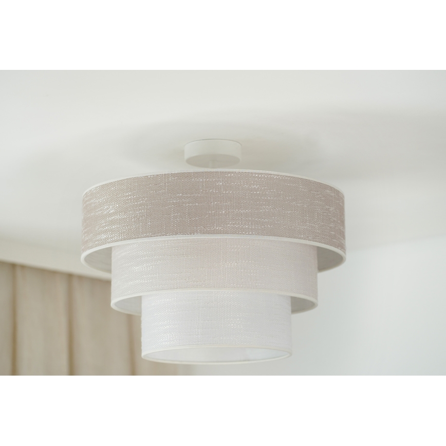Brilagi - Anbauleuchte ALASKA LUNETA 1xE27/15W/230V d 45 cm grau/cremefarben