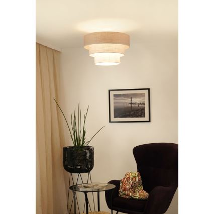 Brilagi - Anbauleuchte ALASKA LUNETA 1xE27/15W/230V d 45 cm grau/cremefarben