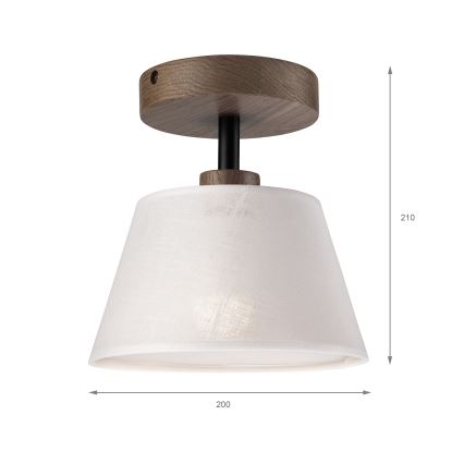 Brilagi - Anbauleuchte ANTHONY 1xE14/60W/230V Eiche/weiß