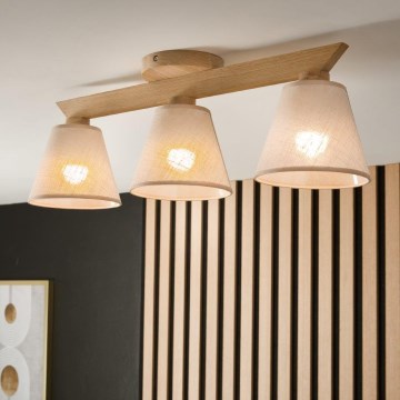Brilagi - Anbauleuchte ANTHONY 3xE14/40W/230V Eiche/beige