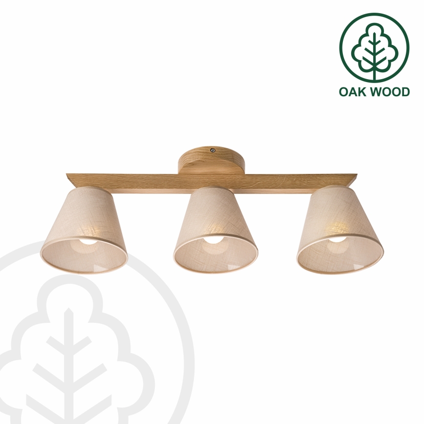 Brilagi - Anbauleuchte ANTHONY 3xE14/40W/230V Eiche/beige