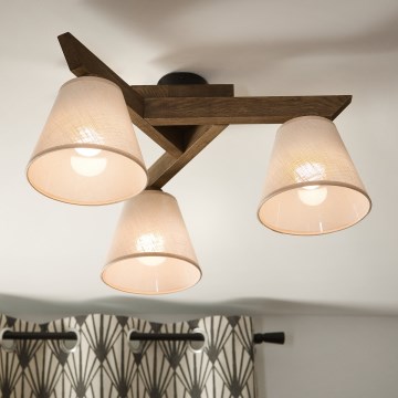 Brilagi - Anbauleuchte ANTHONY 3xE14/40W/230V Eiche/beige