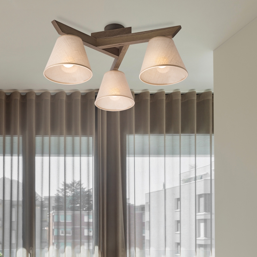 Brilagi - Anbauleuchte ANTHONY 3xE14/40W/230V Eiche/beige