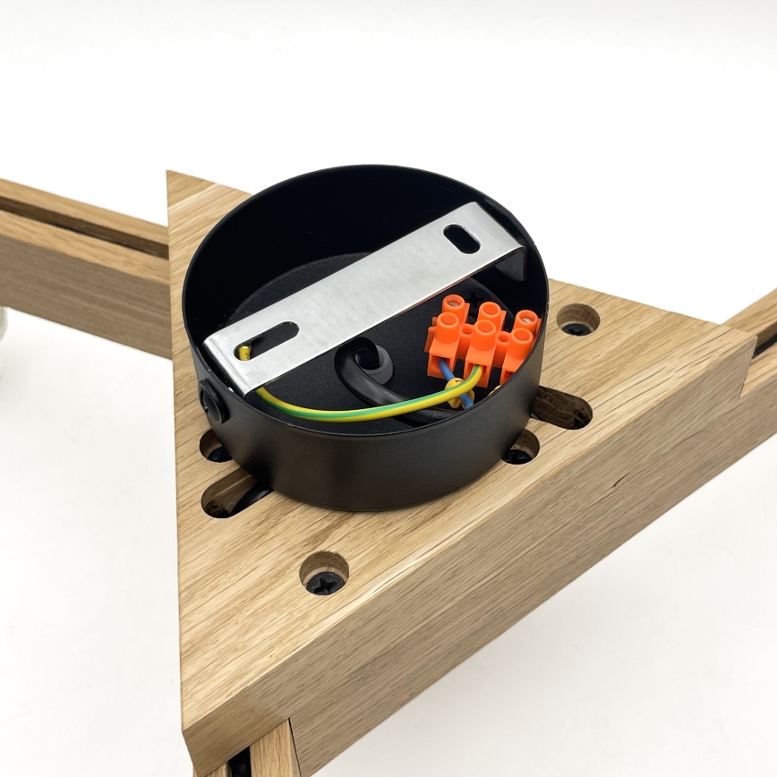 Brilagi - Anbauleuchte ANTHONY 3xE14/40W/230V Eiche/weiß
