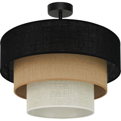 Brilagi - Anbauleuchte ASPEN LUNETA 1xE27/15W/230V d 45 cm schwarz/beige/cremefarben