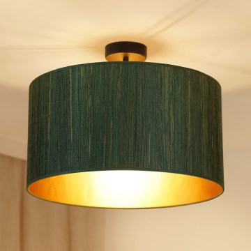 Brilagi - Anbauleuchte BOSTON ROLLER 1xE27/15W/230V d 45 cm Stroh grün/golden