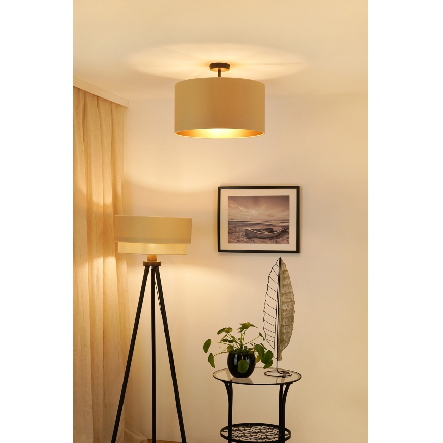 Brilagi - Anbauleuchte OREGON ROLLER VEGE 1xE27/15W/230V d 45 cm beige