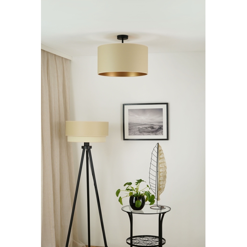 Brilagi - Anbauleuchte OREGON ROLLER VEGE 1xE27/15W/230V d 45 cm beige