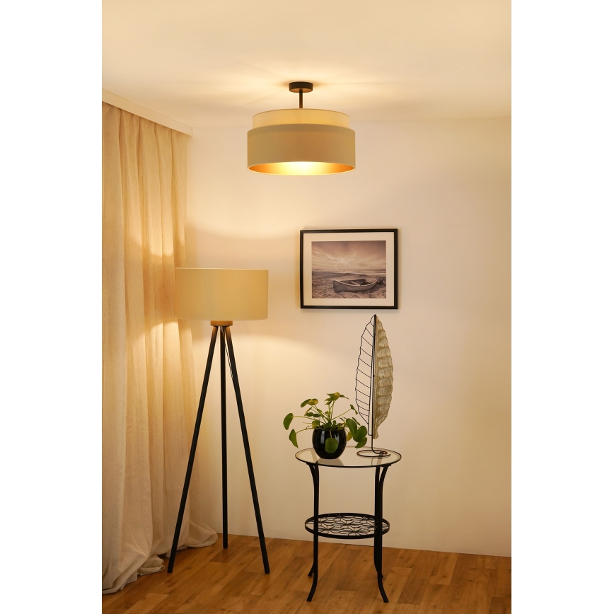 Brilagi - Anbauleuchte OREGON VEGE 1xE27/15W/230V d 45 cm beige
