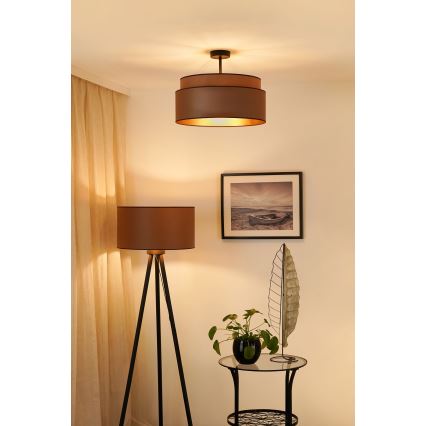 Brilagi - Anbauleuchte OREGON VEGE 1xE27/15W/230V d 45 cm braun